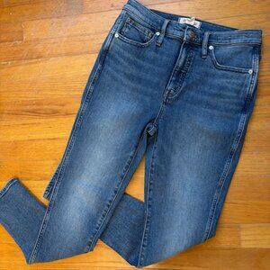 Madewell 10" High Rise Skinny Jeans with Magic Pockets Size 28